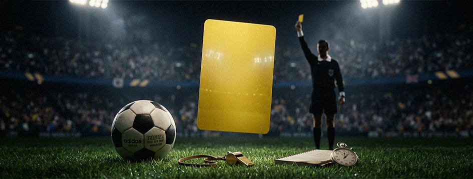 Primeiro cartão amarelo na Copa do Mundo: a invenção que mudou o futebol