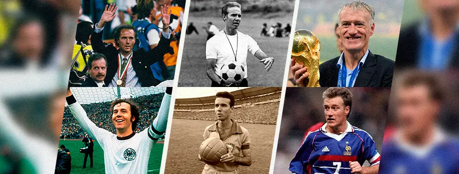 Os únicos três que ganharam Copa do Mundo como jogador e treinador