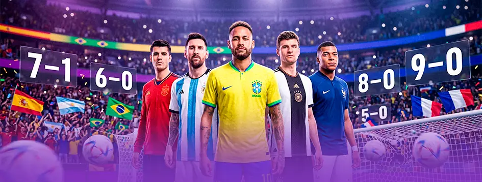 Goleadas no futebol europeu