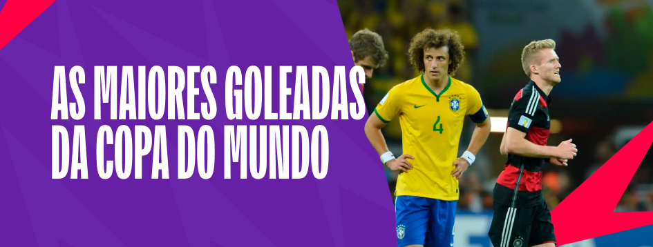 Veja as maiores goleadas da Copa do Mundo.