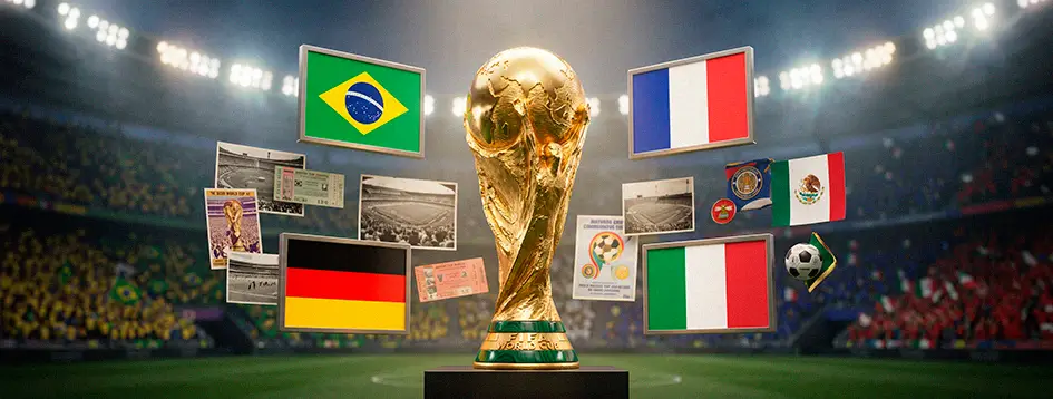 Países que sediaram mais de 1 vez a Copa do Mundo. 